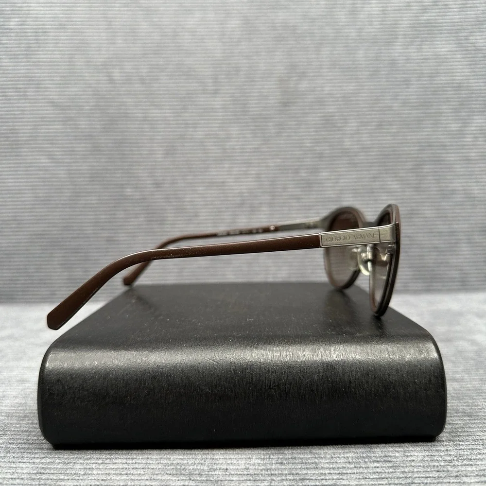 Giorgio Armani Brown Round Sunglasses AR 6009 3032/8E Made in Italy 49-23-135